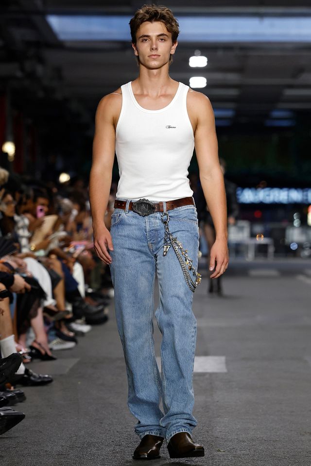 Jayden Federline walks the runway during the Vetements Menswear Spring/Summer 2027 show as part of Paris Fashion Week on June 26, 2026 in Paris, France. Jayden James walking the runway in Paris on June 26, 2026Credit: Estrop/Getty