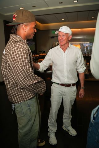 All The Celebs in Woody Johnson's Private Suite During the World Cup Final Miles “Deuce” McBride with Woody Johnson.Credit: Noam Galai/Getty Images from the Woody and Suzanne Johnson Suite at the 2026 FIFA World Cup