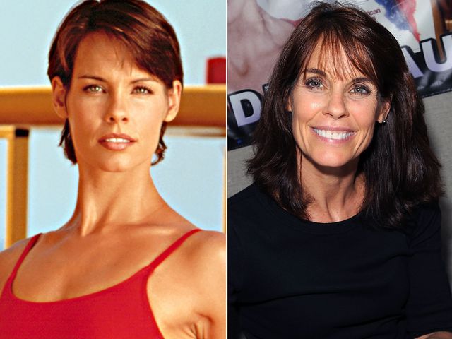 alexandra-paul-2000 Alexandra Paul as Stephanie Holden on ‘Baywatch’; Alexandra Paul at Chiller Theatre Expo Spring 2017 at Hilton Parsippany on April 22, 2017, in Parsippany, N.JCredit: FremantleMedia Ltd/REX/Shutterstock; Bobby Bank/Getty Images