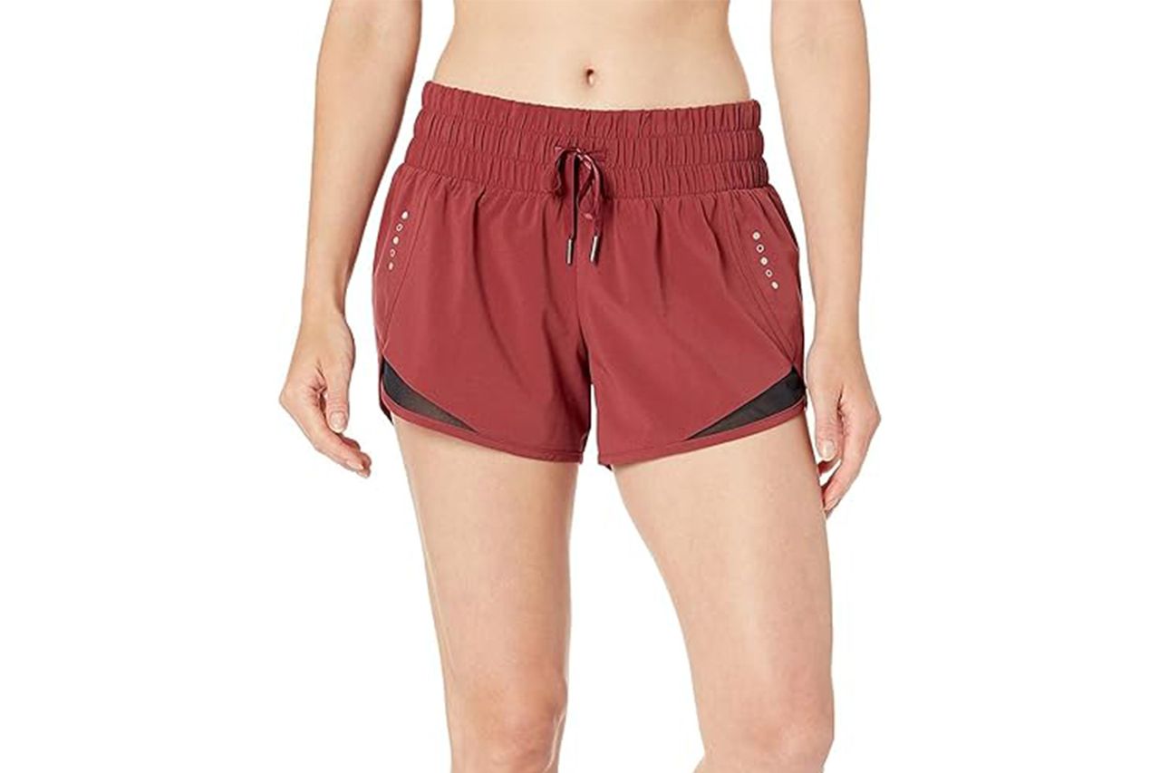 Amazon Essentials Regular-Fit Athletic Ruched Waistband Woven Running Shorts Credit: Amazon