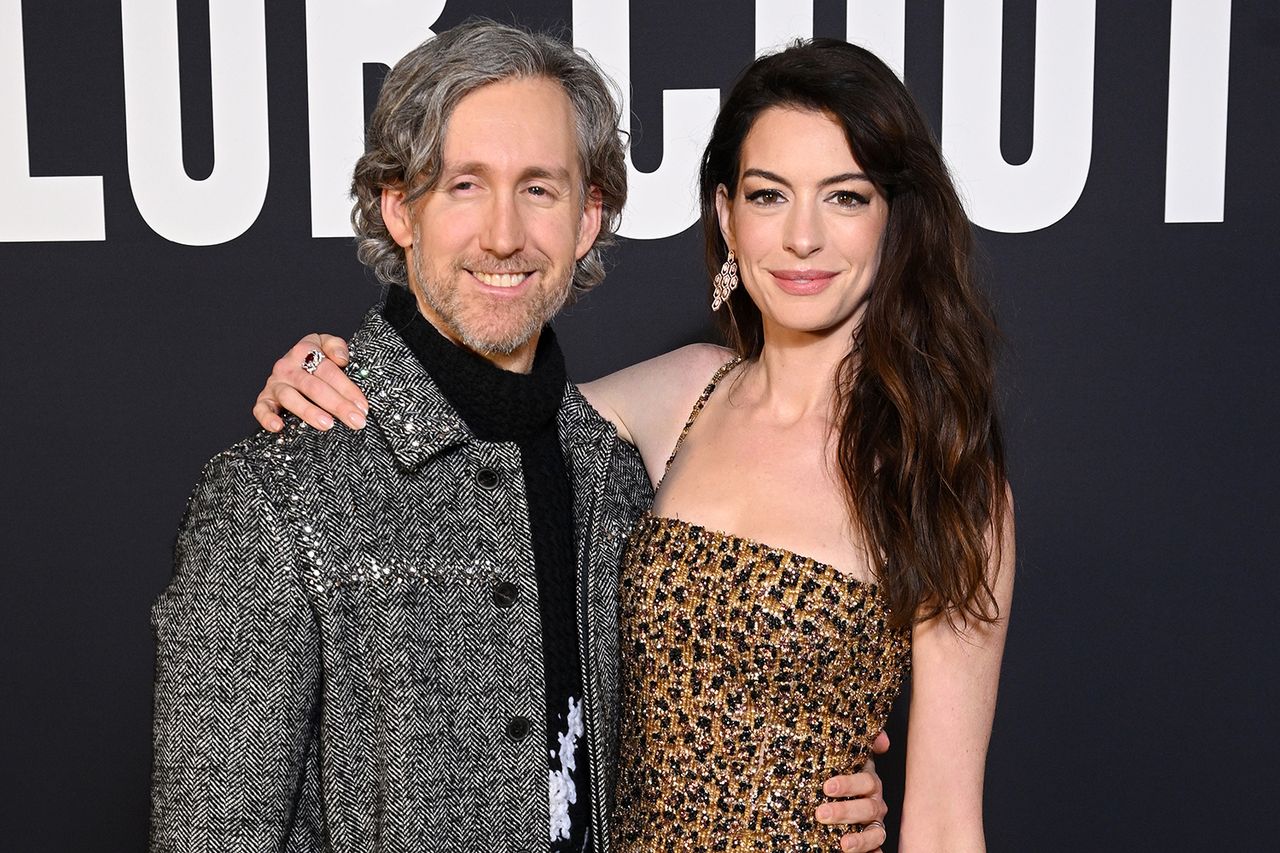 Anne Hathaway (R) and Adam Shulman attend the Valentino Haute Couture Spring Summer 2023 show Anne Hathaway (R) and Adam Shulman attend the Valentino Haute Couture Spring Summer 2023 show as part of Paris Fashion WeekCredit: Stephane Cardinale - Corbis/Corbis via Getty