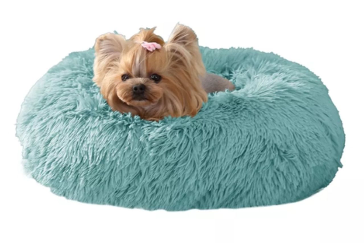 Arlee Home & Pet Shaggy Calming Orthopedic Eco-Friendly Donut Pet Bed Credit: Petsmart