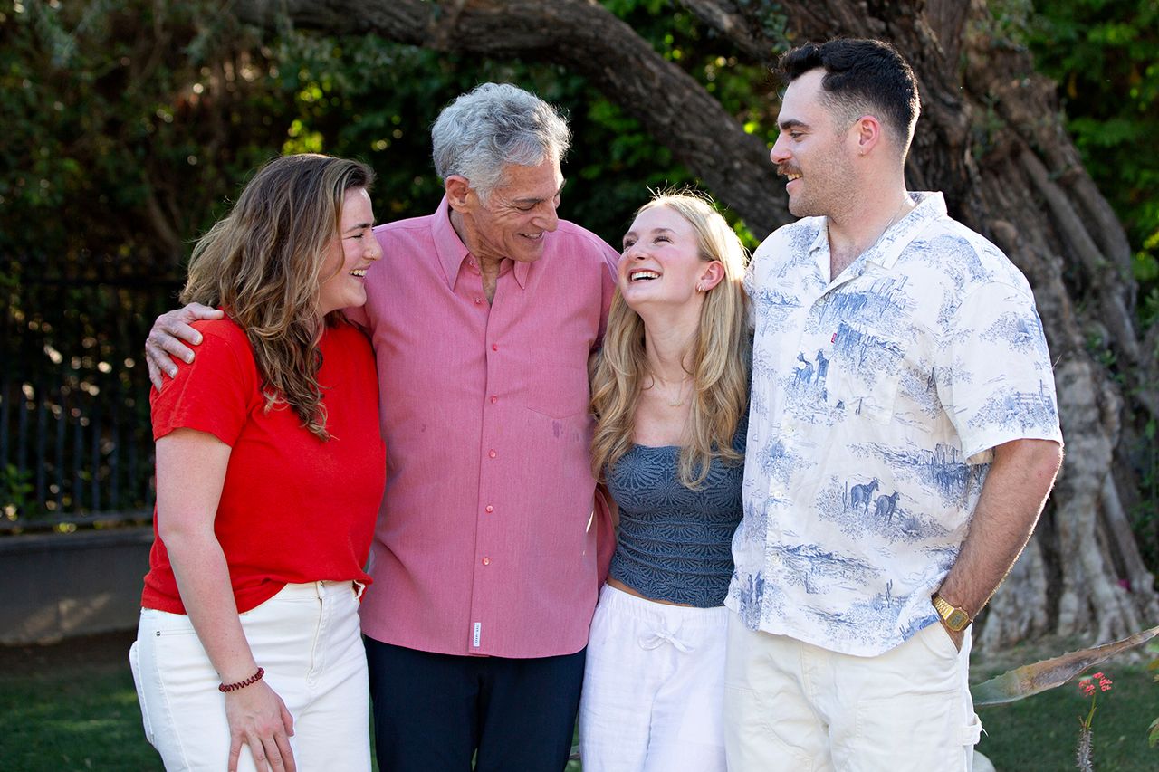 Bill Ritter with his three kids (from left): Mia, Ella and OwenCredit: Courtesy WABC