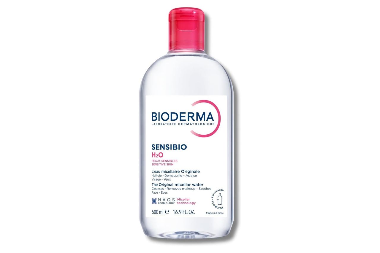 Bioderma - Sensibio - H2O Micellar Water - Makeup Remover Cleanser - Face Cleanser for Sensitive Skin Credit: Amazon