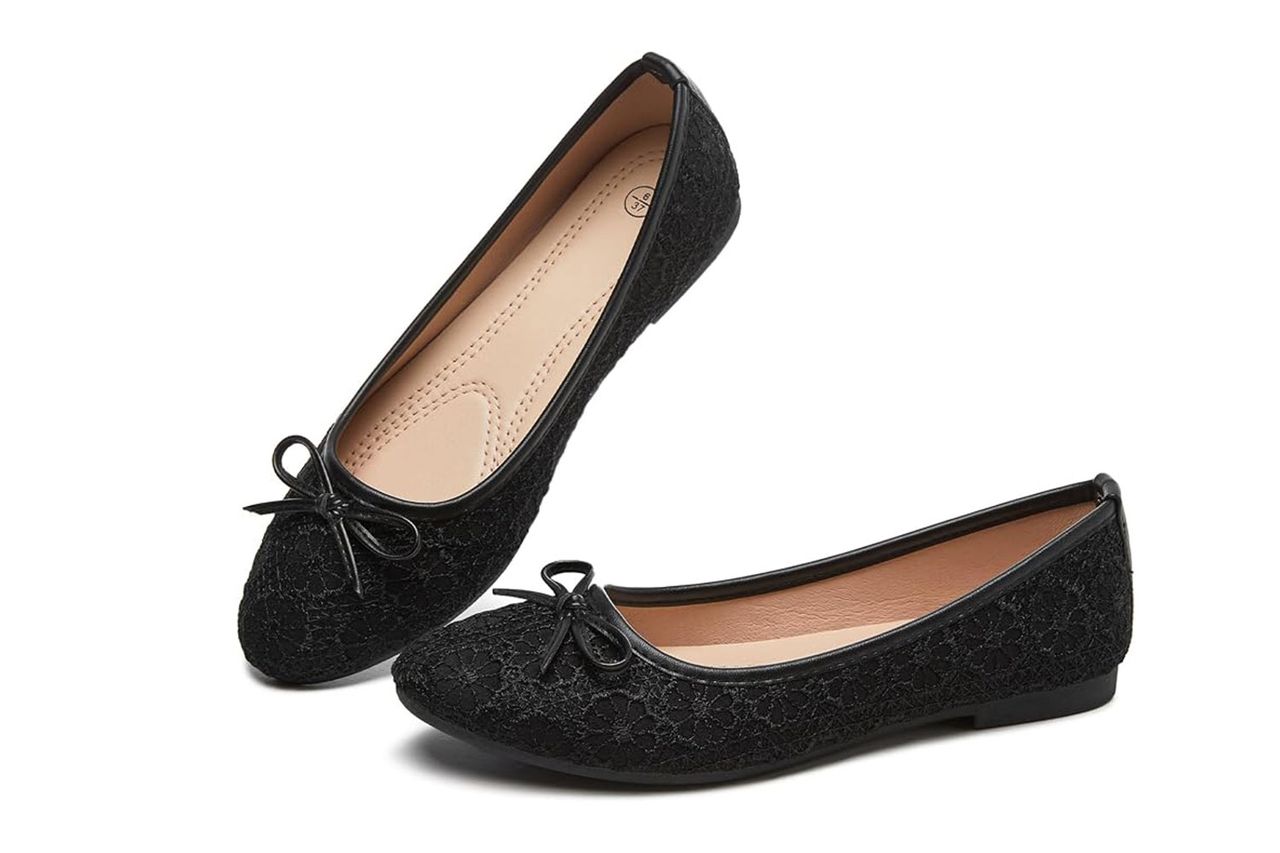 Black Ballet Flats Shoes Credit: Amazon