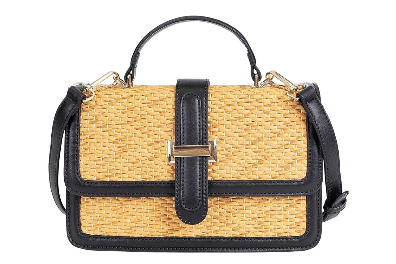 boshiho Women's Straw Crossbody Shoulder Bag Credit: Amazon
