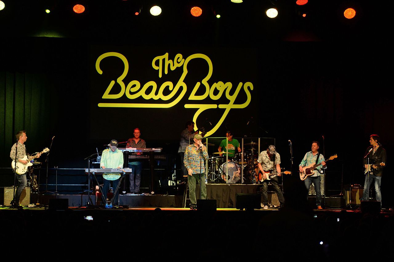 Bruce Johnston, Mike Love, Jeff Foskett, Christian Love, John Cowsill, Keith Hubacher, Scott Totten The Beach Boys in concert at the Seminole Hard Rock Hotel and Casino, Hollywood, USA - 27 Feb 2019 The Beach Boys in February 2019Credit: Larry Marano/Shutterstock