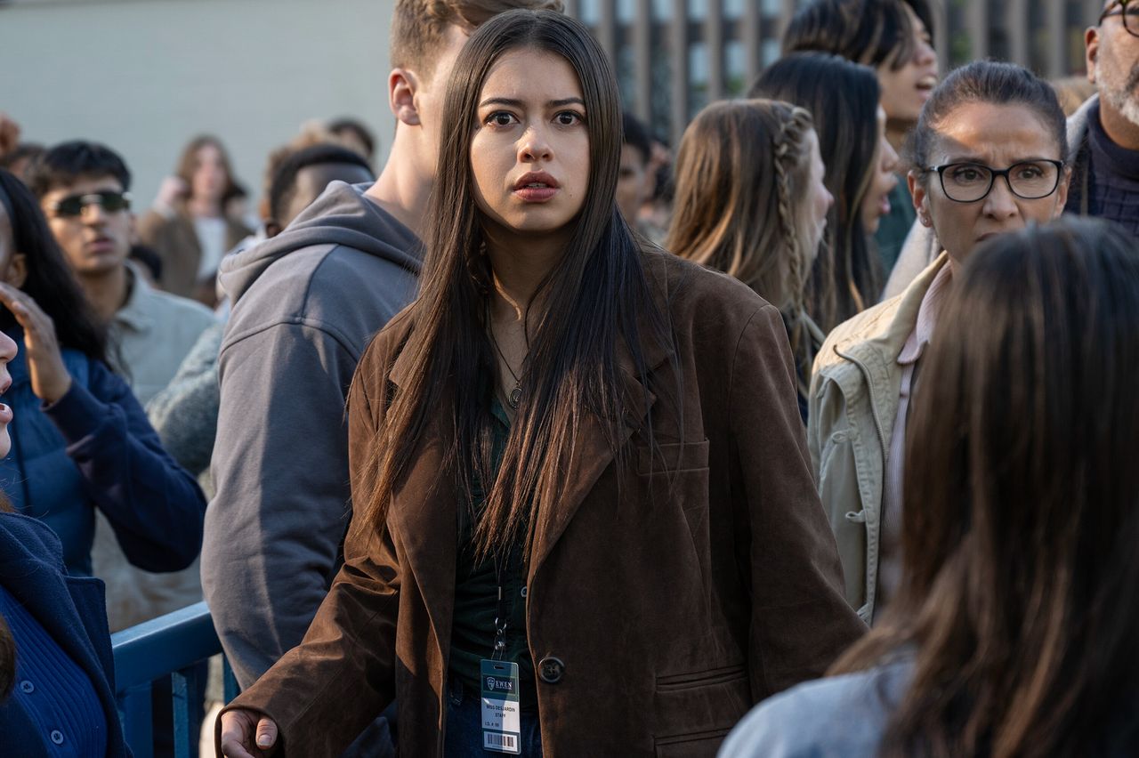 Amber Midthunder in a crowded outdoor setting Amber Midthunder in ‘Carrie’ (2026)Credit: Amazon
