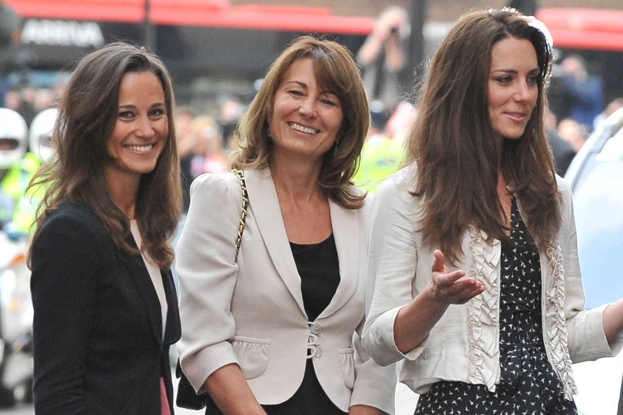 Pippa Middleton, Carole Middleton and Kate Middleton on the eve of Kate’s wedding to Prince William in April 2011Credit: George Pimentel/Getty