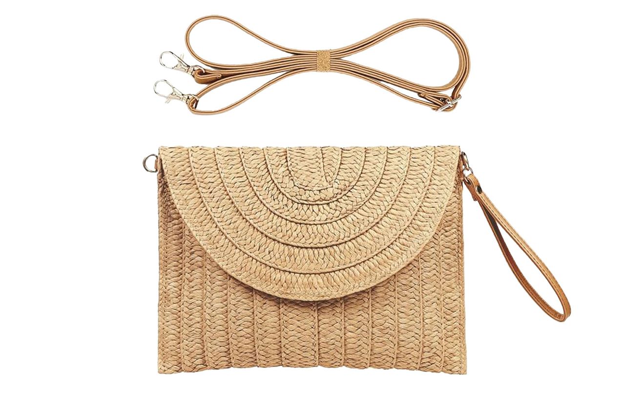 cookooky Straw Clutch Handbag Credit: Amazon