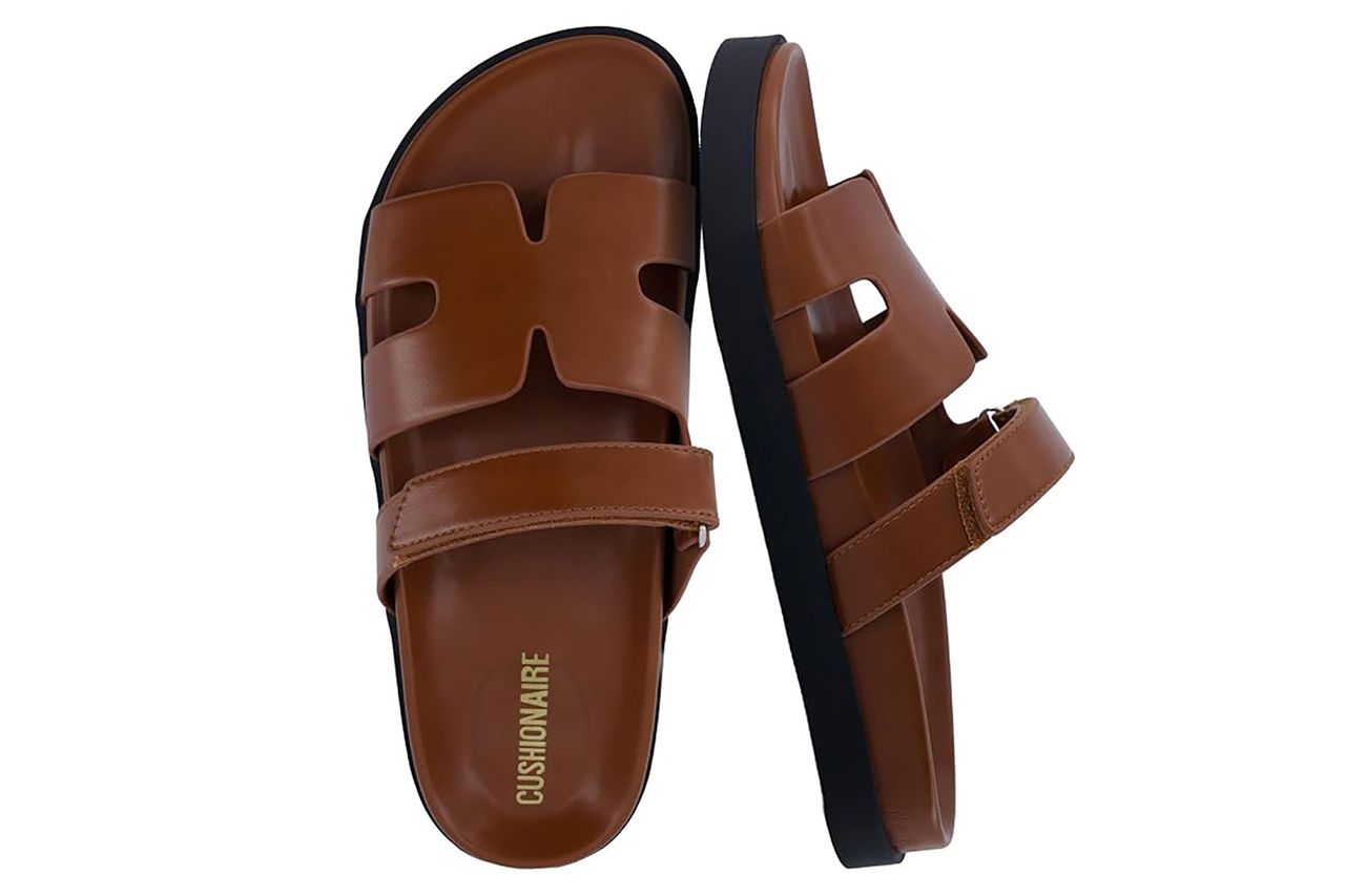 CUSHIONAIRE Estate Womens Sandals with Cut-Out Band Credit: Amazon
