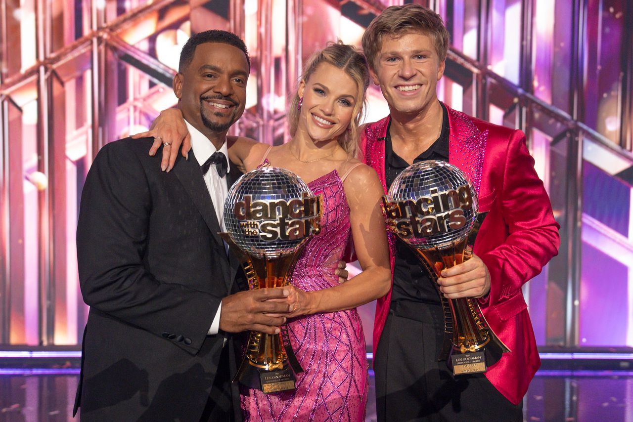 Alfonso Ribeiro, Witney Carson and Robert Irwin on ‘Dancing with the Stars’Credit: Eric McCandless/Disney via Getty