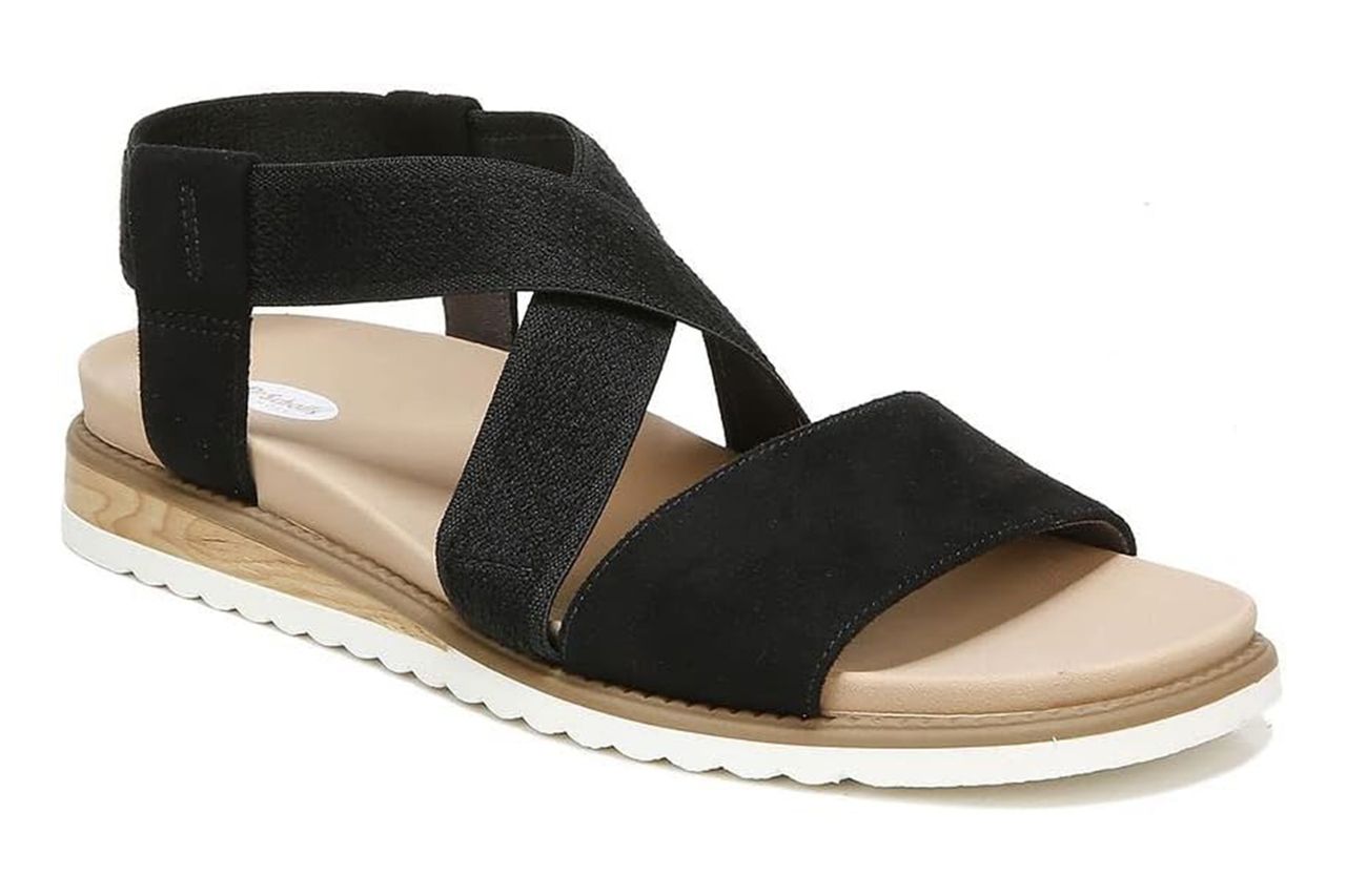 Dr. Scholl's Shoes Women's Islander Strappy Flat Sandal Credit: Amazon