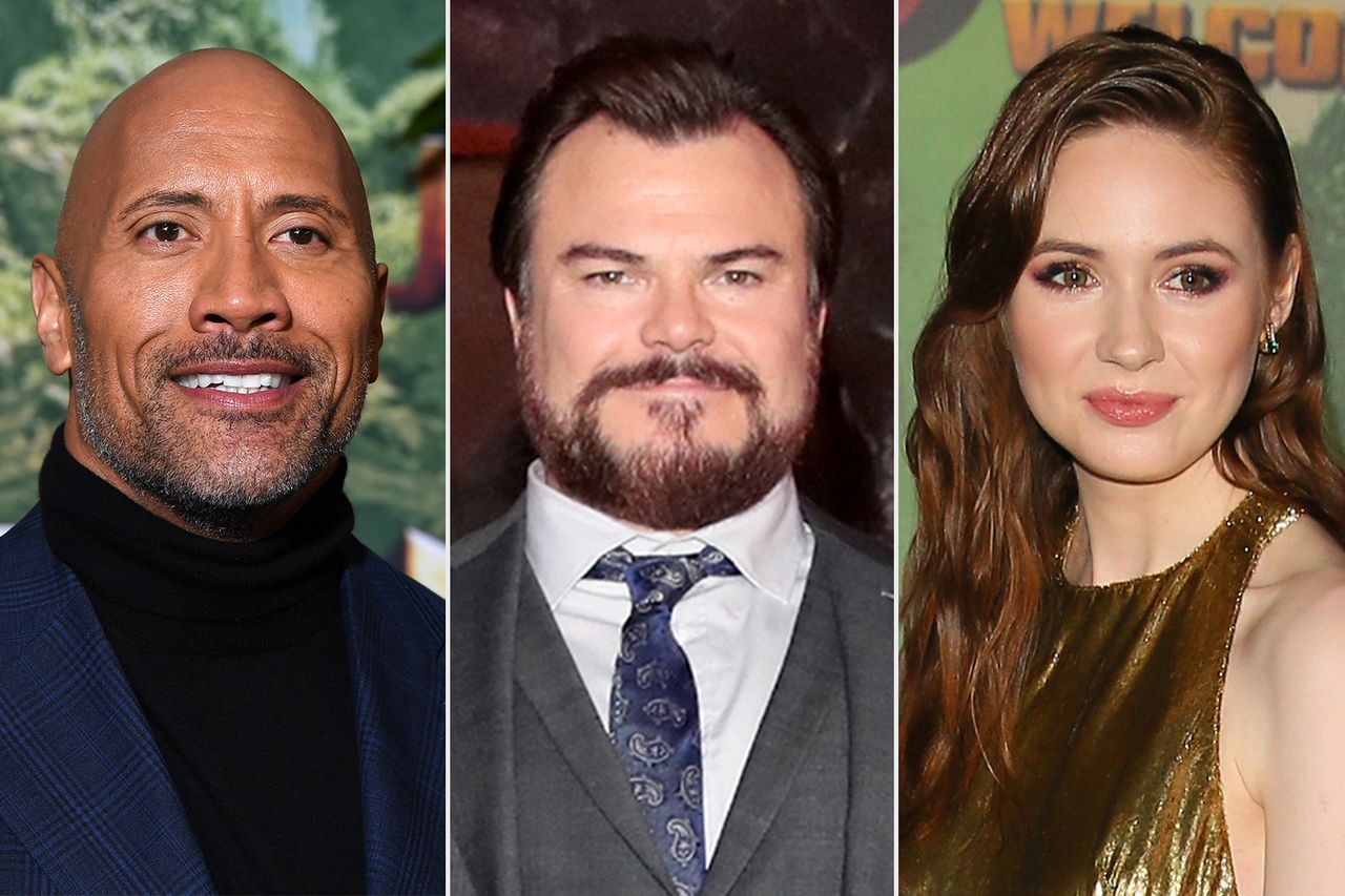 Dwayne Johnson; Jack Black; Karen GillanCredit: Pascal Le Segretain/Getty; Christopher Polk/Getty; JB Lacroix/ WireImage