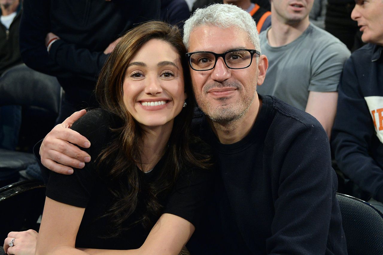 Emmy Rossum and Sam EsmailCredit: Lauren Menowitz/Shutterstock