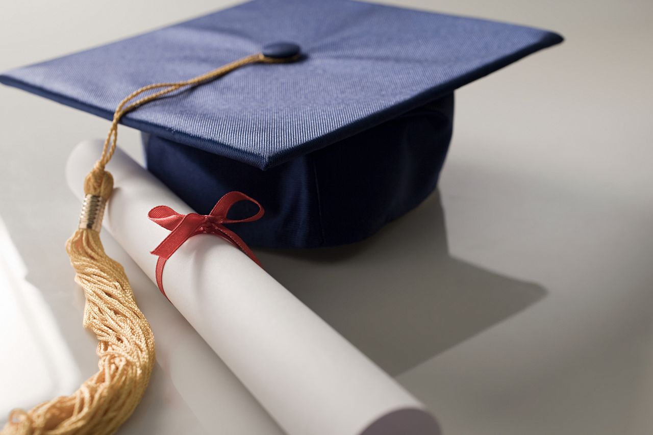 Stock, Graduation Cap, Diploma A graduation cap and diploma (stock image)Credit: Getty