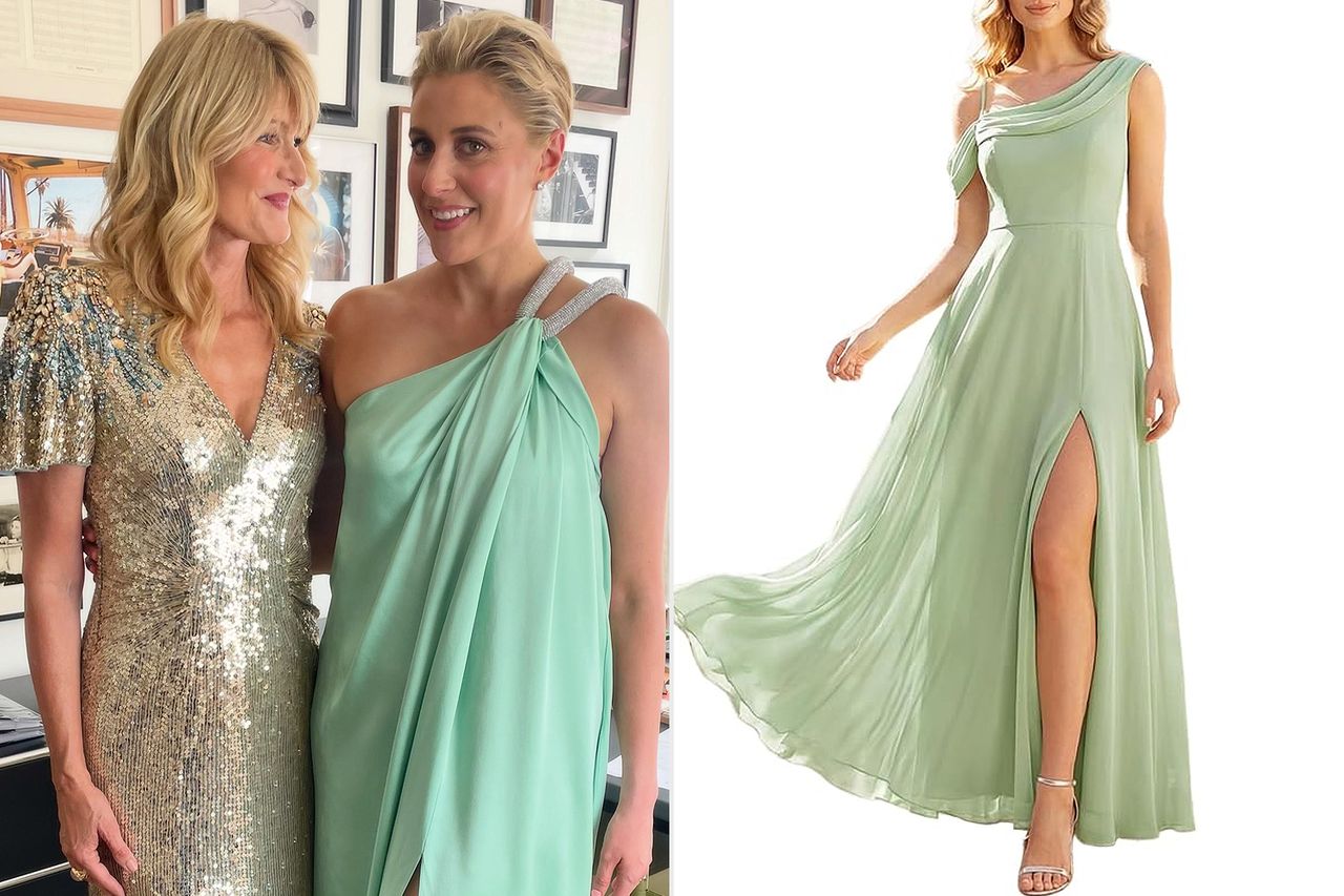 greta gerwig and laura dern Taylor Swift wedding outfit Credit: Merrill Murphy; Amazon