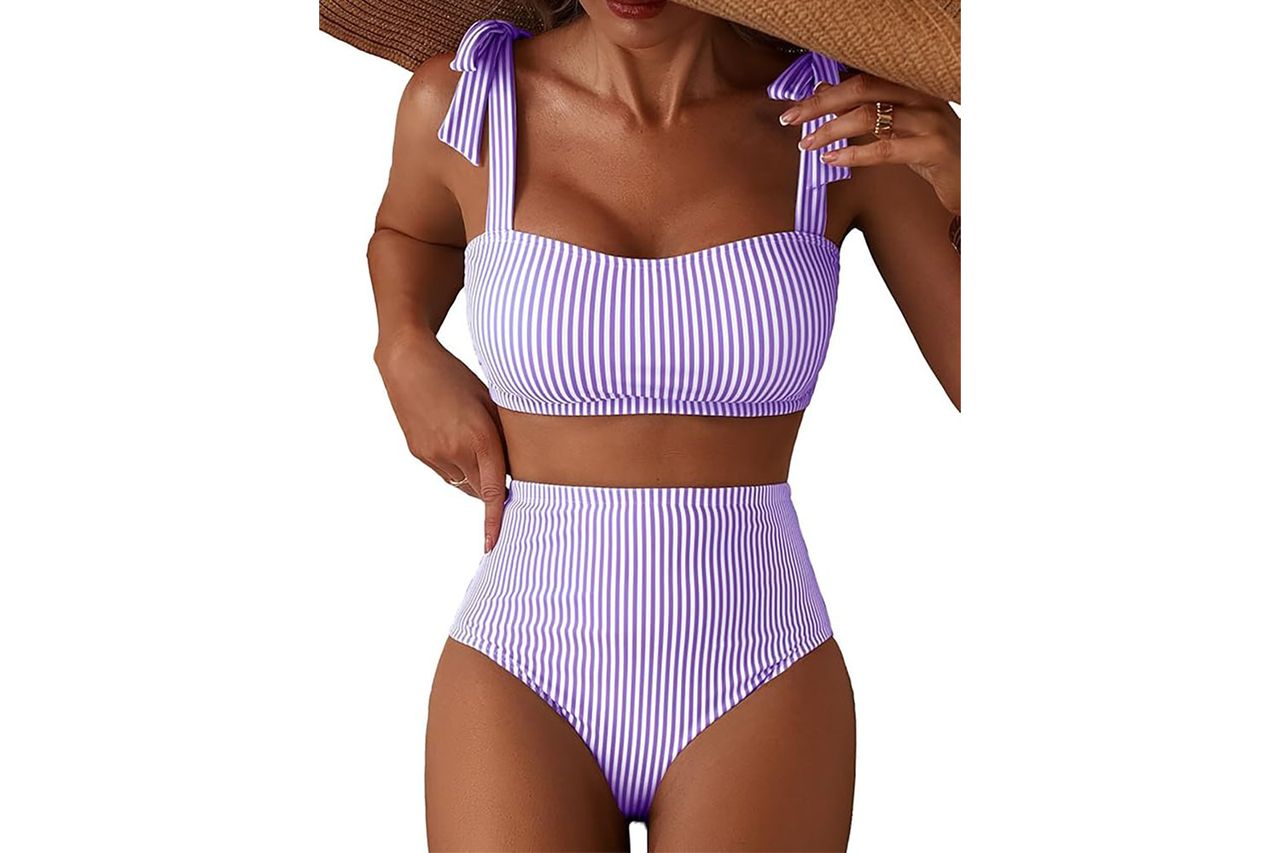 herseas womens tie shoulder bikini sets Credit: Amazon