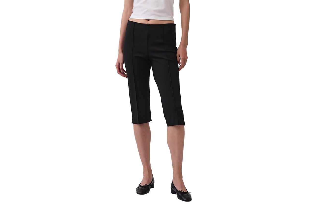 High Rise Double Knit Capris Credit: GAP