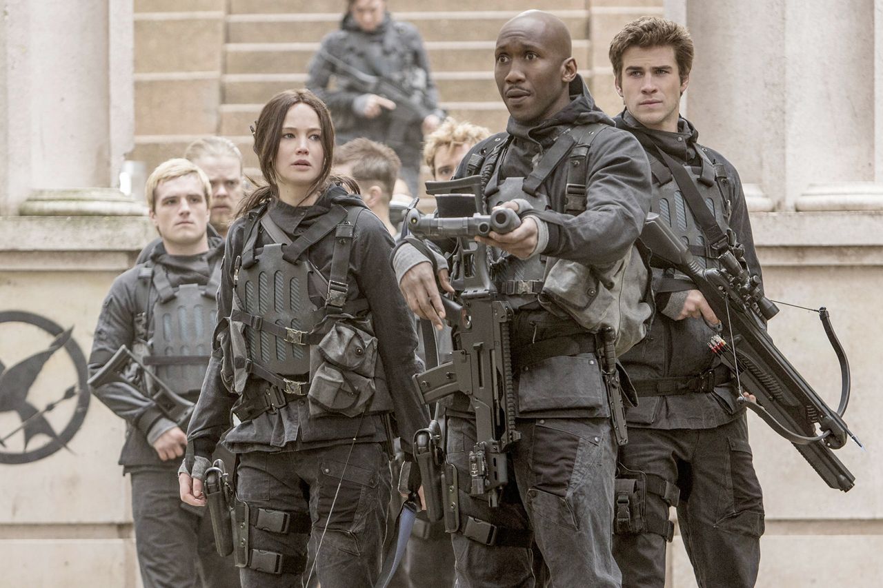 (From left to right): Josh Hutcherson, Jennifer Lawrence, Mahershala Al and Liam Hemsworth in ‘The Hunger Games: Mockingjay - Part 2.’Credit: Lionsgate