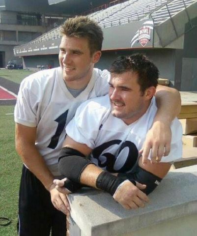 Travis and Jason Kelce Travis Kelce and his older brother, Jason Kelce, in their youth.Credit: Donna Kelce/Instagram