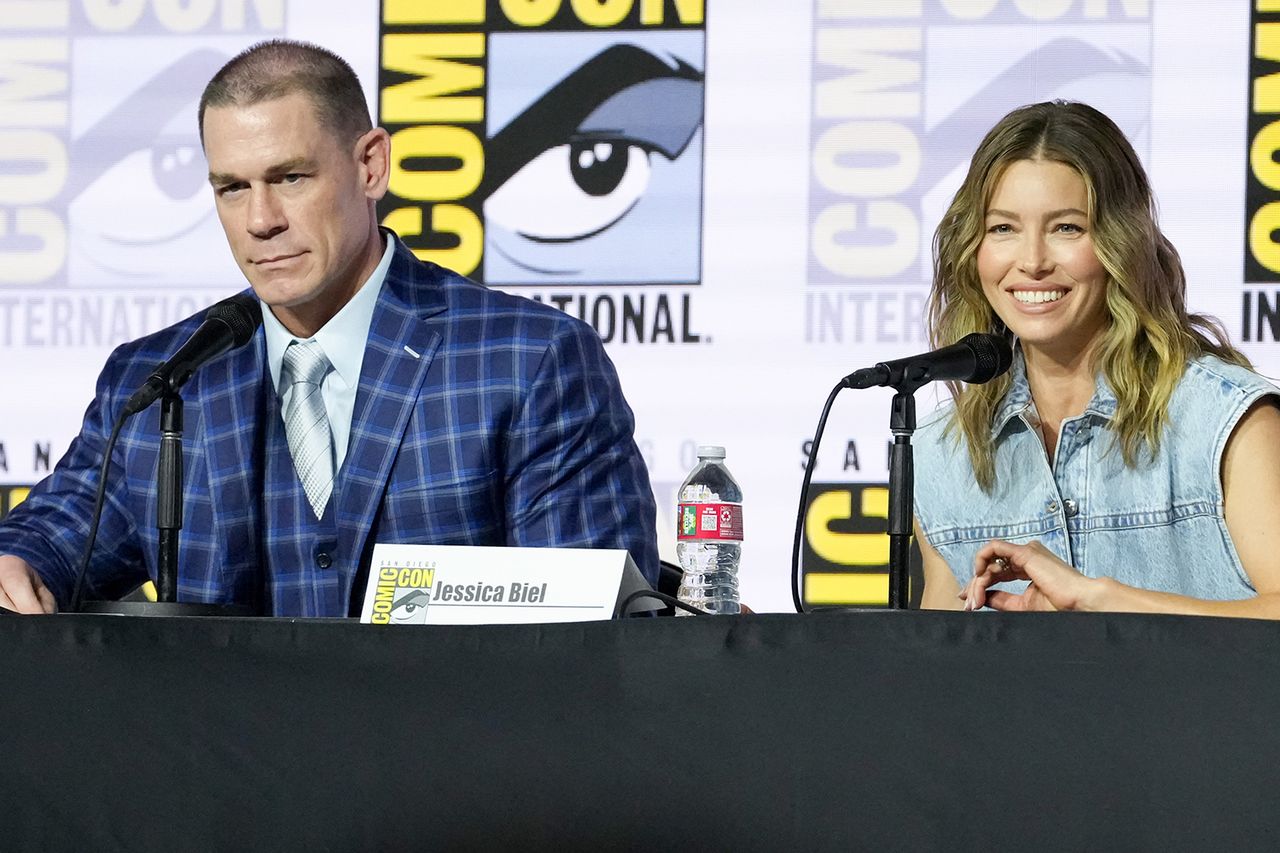 John Cena and Jessica BielCredit: Gilbert Flores/Variety via Getty