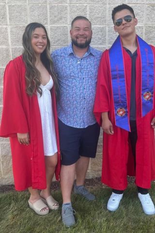 Jon Gosselin with kids Hannah and Collin in July 2023.Credit: Jon Gosselin/Instagram
