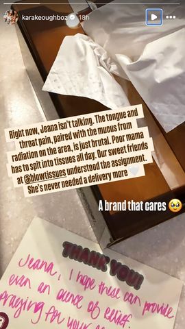 Kara Keough Bosworth's Instagram story Kara Keough Bosworth’s Instagram story on July 27, 2026Credit: Kara Keough Bosworth/Instagram