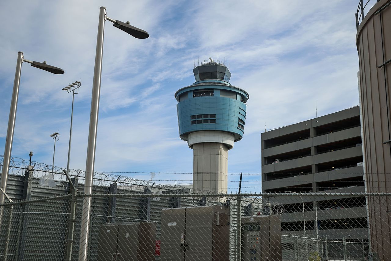 The FAA Air Traffic Control tower at LaGuardia Airport (LGA) in the Queens borough of New York, US, on Friday, Nov. 7, 2025. An air traffic control tower at LaGuardia Airport in New YorkCredit: Michael Nagle/Bloomberg via Getty