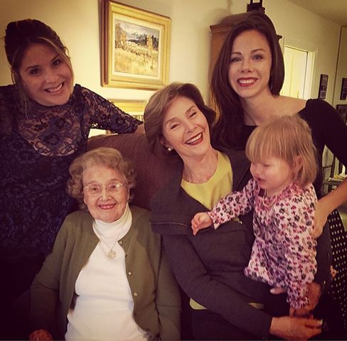 Laura & George Bush grandparents gallery Credit: Laura Bush/Instagram
