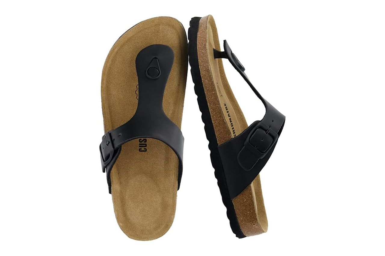 Leah Cork Footbed Thong Sandal Credit: Amazon