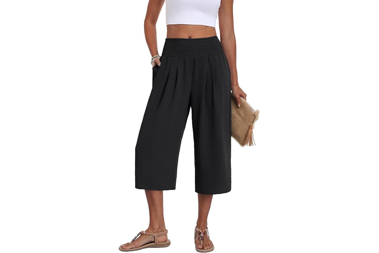 Lepunuo Wide Leg Capri Pants Credit: Amazon