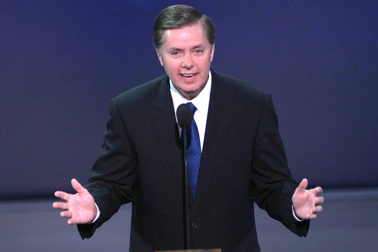Sen. Lindsey Graham in 2004Credit: Dennis Brack/Bloomberg via Getty