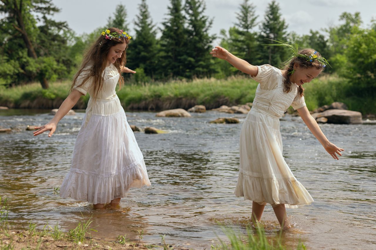 Skywalker Hughes as Mary Ingalls, Alice Halsey as Laura Ingalls in episode 101 of Little House on the Prairie. Skywalker Hughes as Mary Ingalls and Alice Halsey as Laura Ingalls in ‘Little House on the Prairie’.Credit: Eric Zachanowich/Netflix