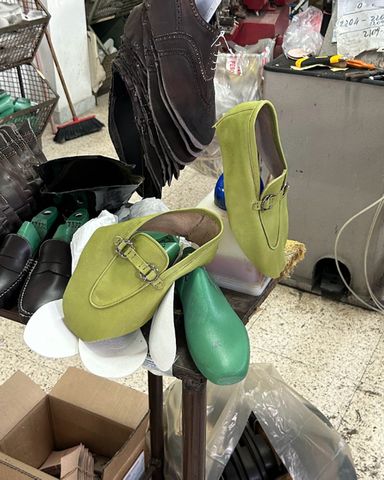 Giulia Rhodes, Woman Details Year Learning to Handcraft Luxury Shoes in Italy Worth Hundreds of Dollars A closeup of a pair of shoes Giulia Rhodes crafted.Credit: Giulia Rhodes