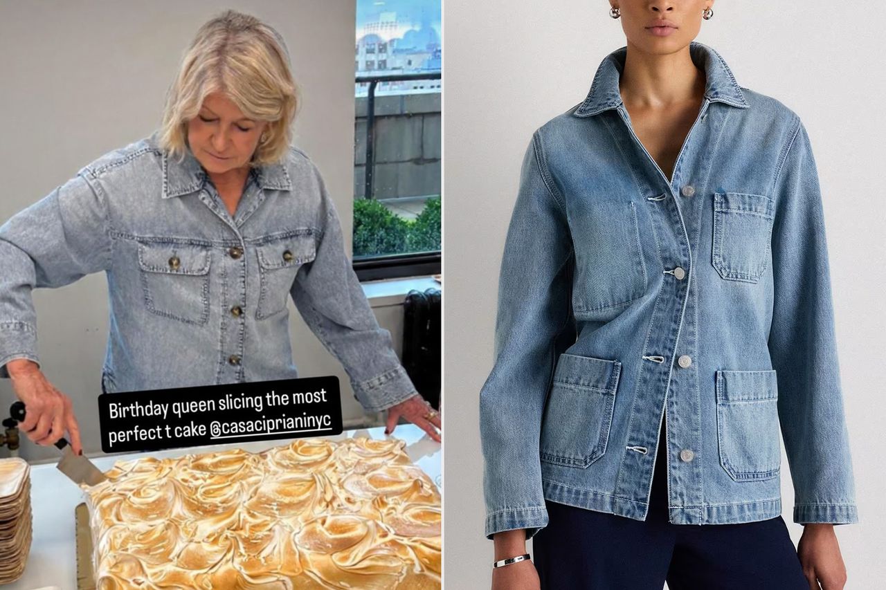 Martha Stewart Denim Shirt Credit: Martha Stewart/Instagram; Quince