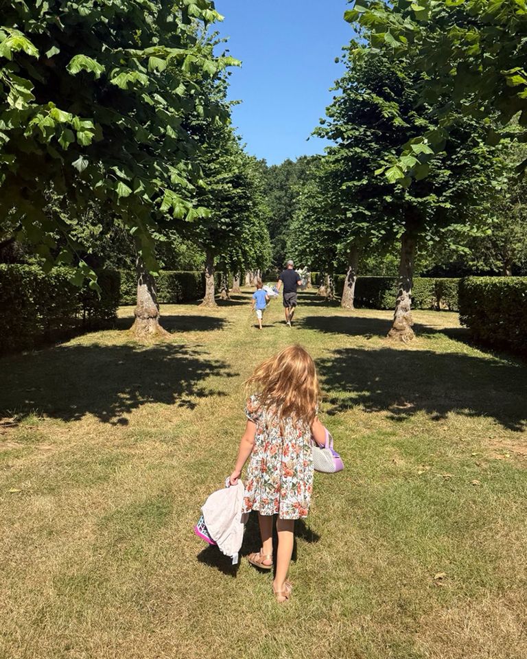 Princess Lilibet, Prince Archie and Prince Harry at Althorp in July 2026Credit: Meghan Markle/instagram