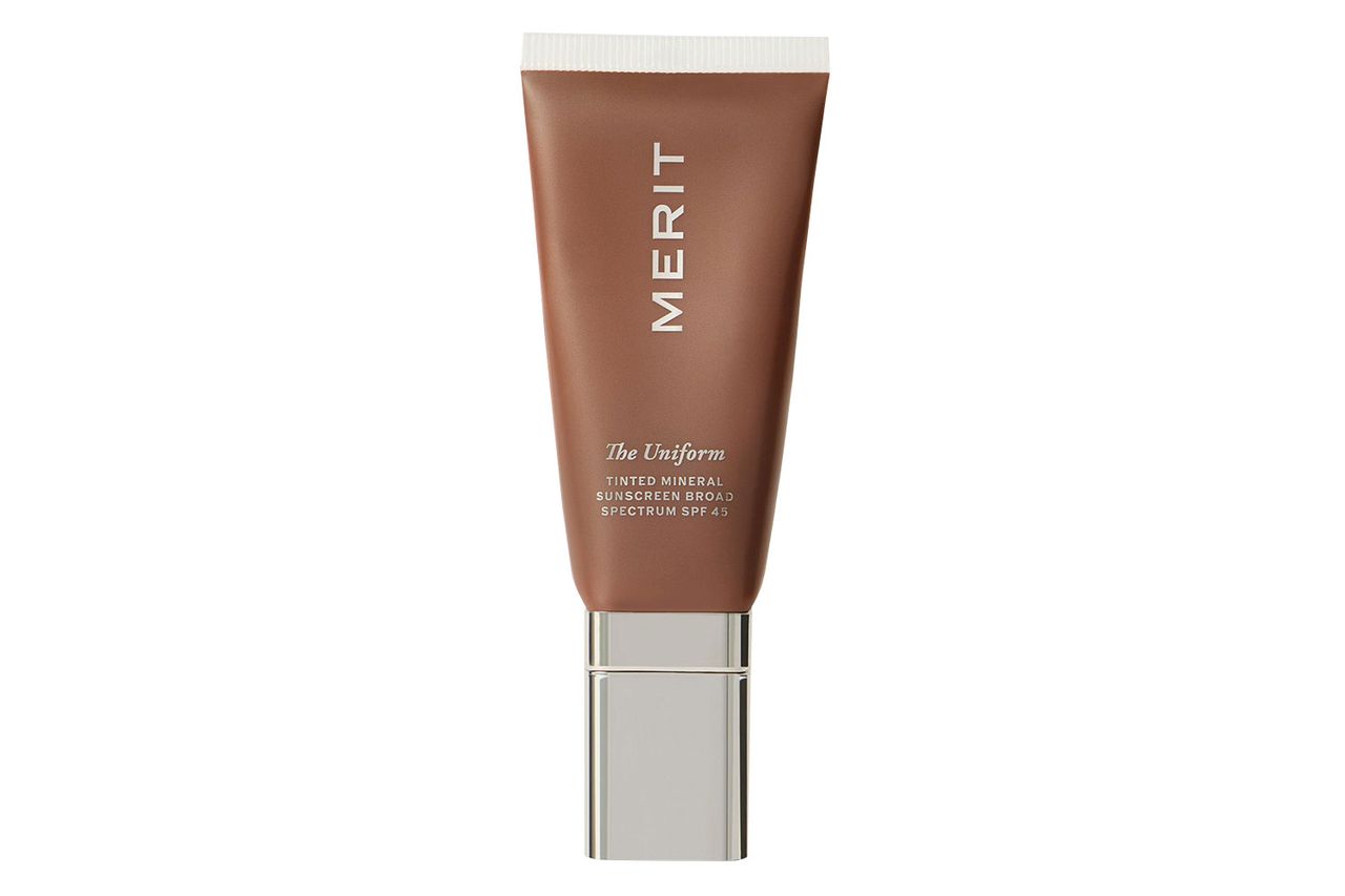 The Uniform Tinted Mineral Sunscreen SPF 45 Deep Credit: Merit