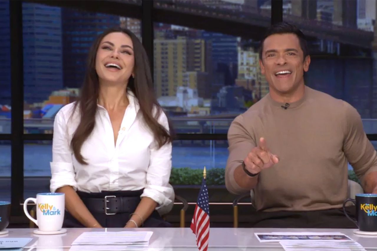 Mila Kunis, mark consuelos Mila Kunis and Mark Consuelos on ‘Live with Kelly and Mark’ on July 29, 2026Credit: abc