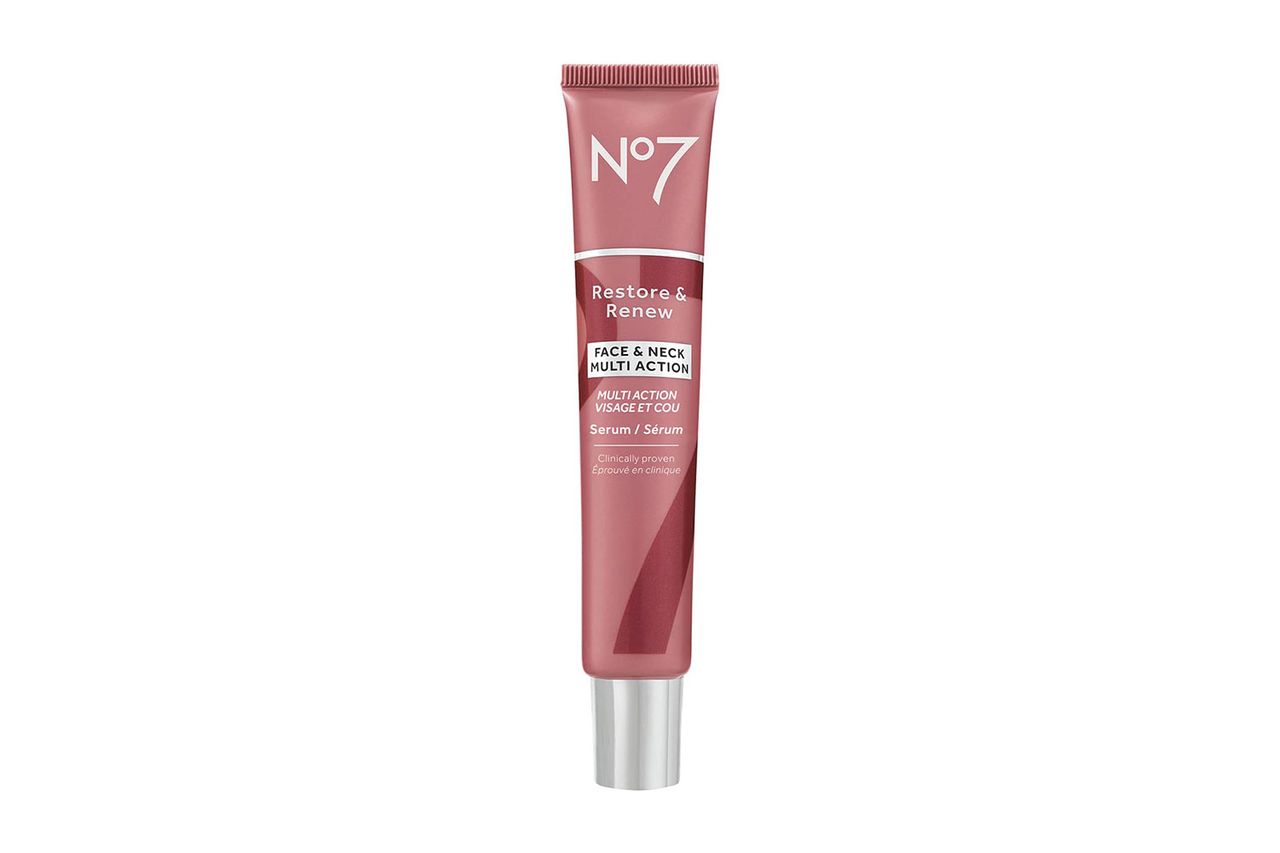 No7 Restore & Renew Face and Neck Multi-Action Serum Credit: Amazon