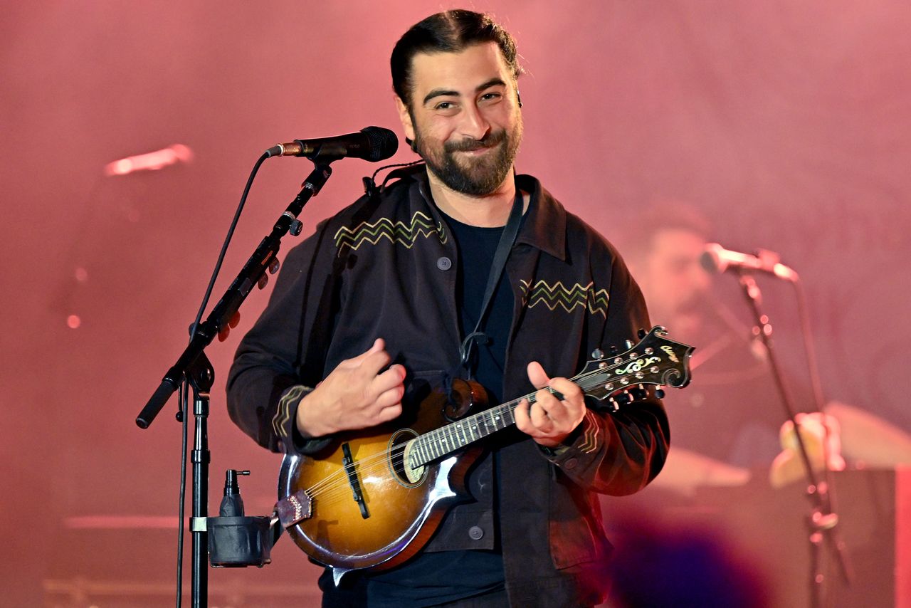 Noah Kahan performs at the historic Riviera Theater on November 30, 2024 in Charleston, South Carolina. Noah Kahan in Charleston, South Carolina in November 2024Credit: Derek White/Getty