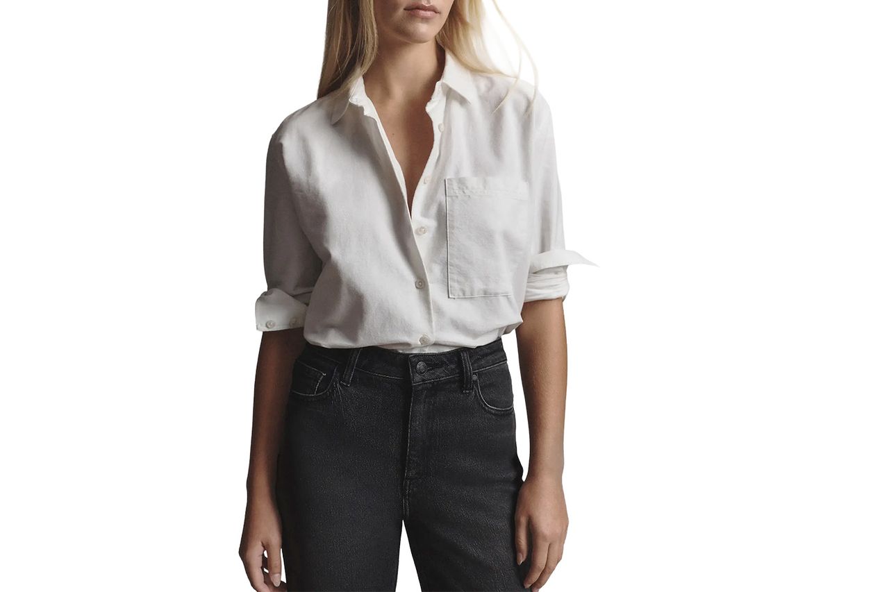 Organic Cotton Relaxed Oxford Shirt Credit: Quince