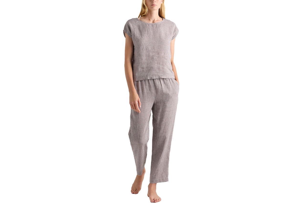 organic linen pajama set Credit: Quince