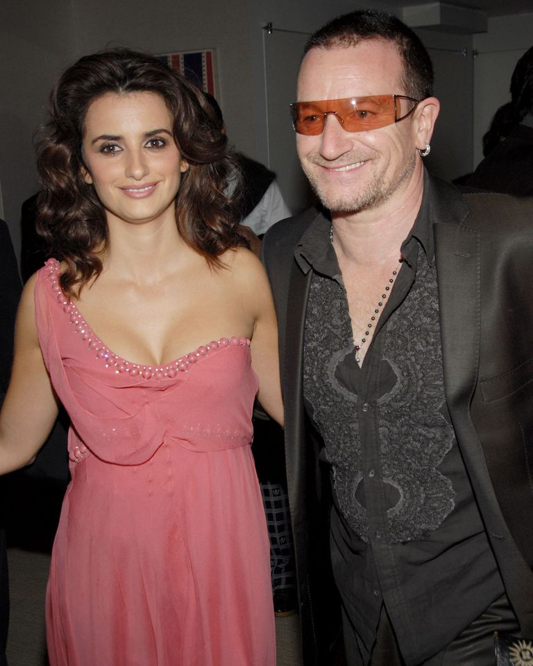 Penelope Cruz and Bono at Alice Tully Hall at Lincoln Center in New York during NYFFCredit: Dimitrios Kambouris/WireImage
