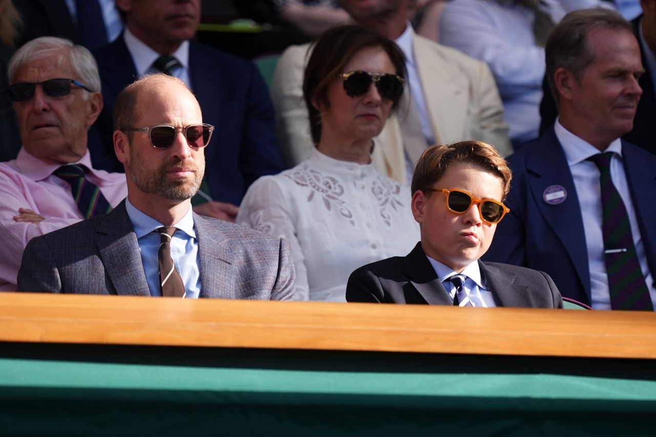 Prince William and Prince George at Wimbledon on July 12, 2026Credit: Mike Egerton/PA Images via Getty