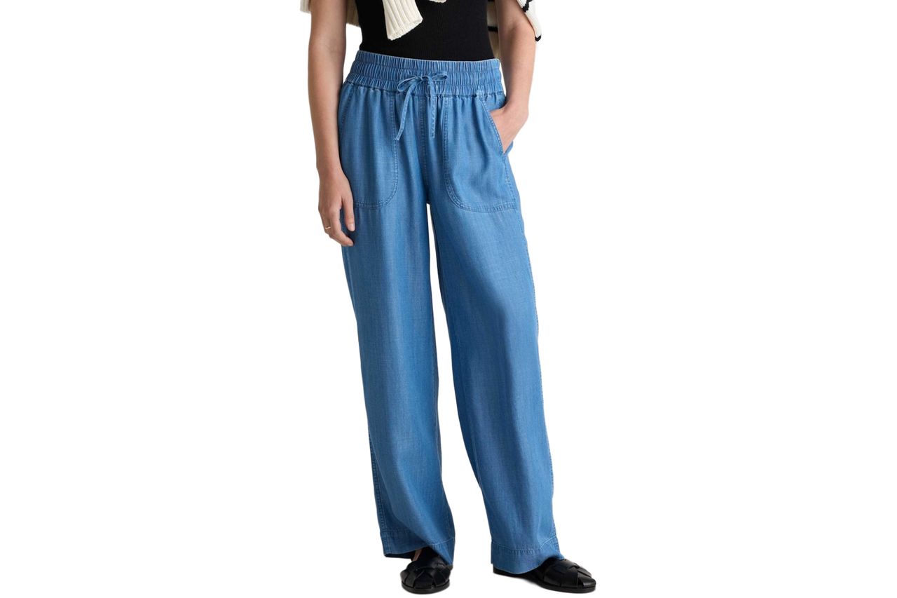 Pull-On Tencel Chambray Pants Credit: Quince