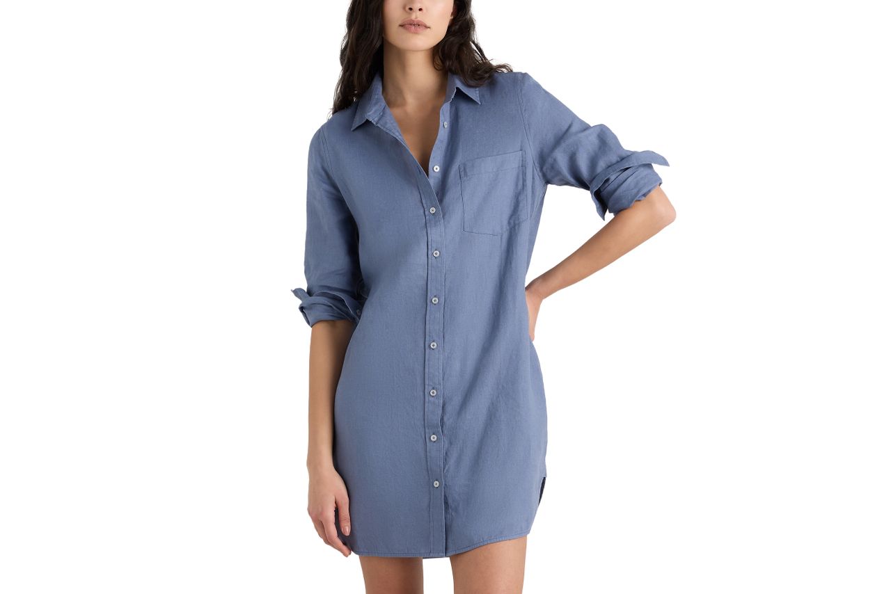 Quince 100% European Linen Shirt Dress Credit: Quince
