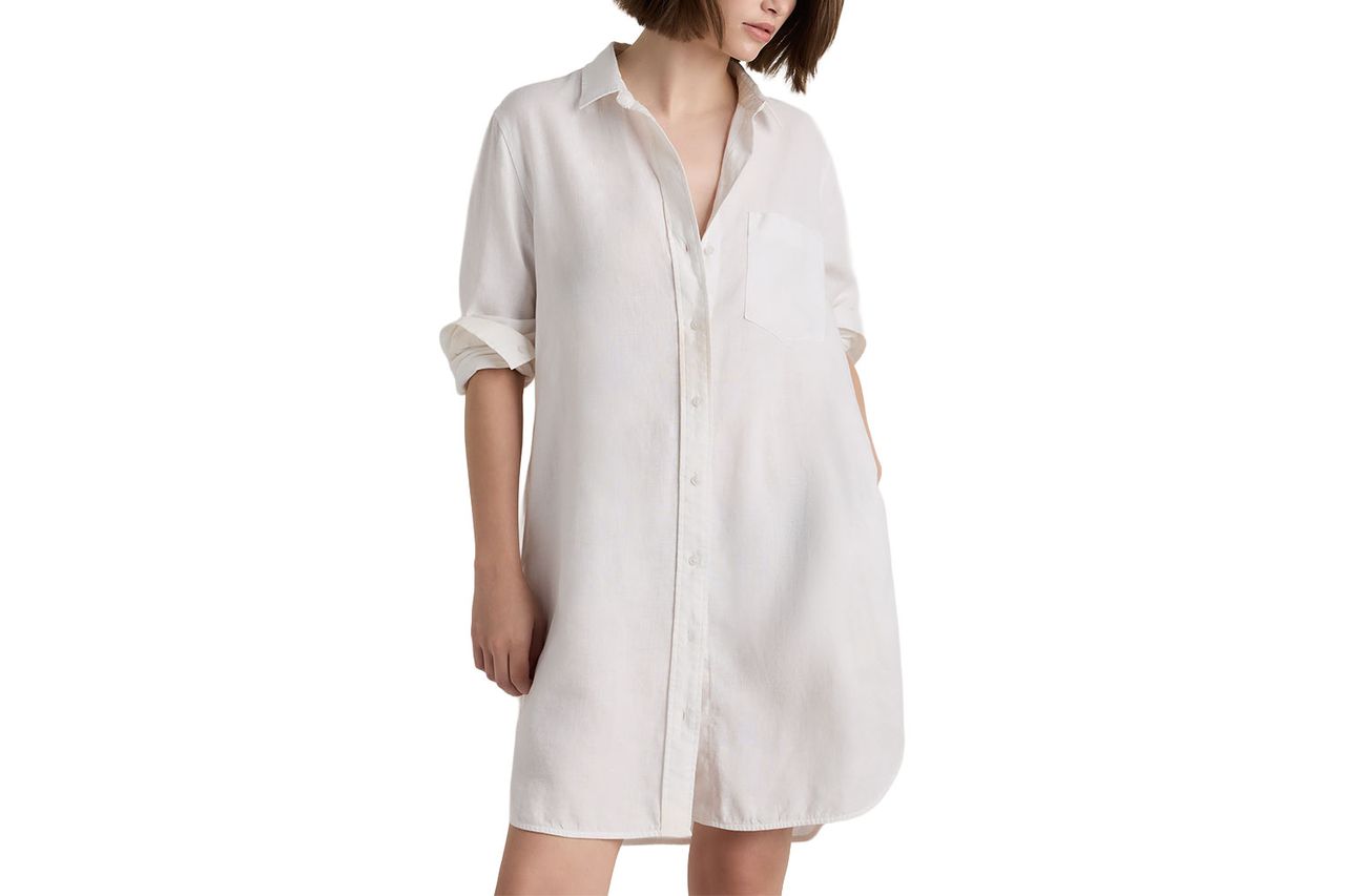 Quince 100% European Linen Shirt Dress Credit: Quince