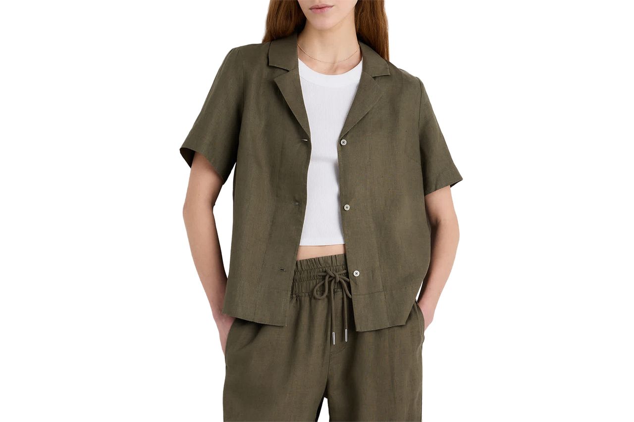 European Linen Short Sleeve Shirt Credit: Quince