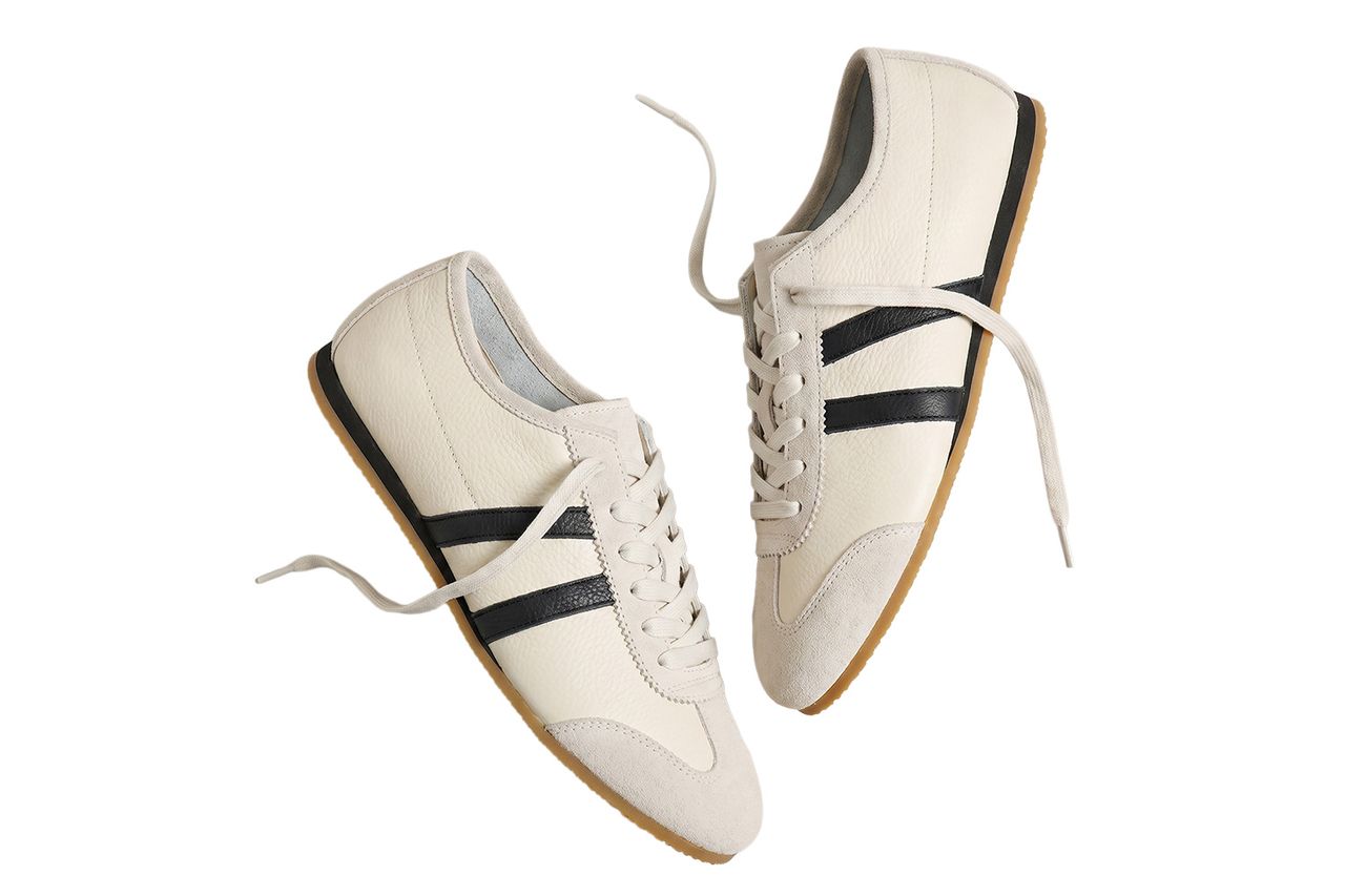 Quince Italian Leather & Suede Low Profile Sneaker Credit: Quince